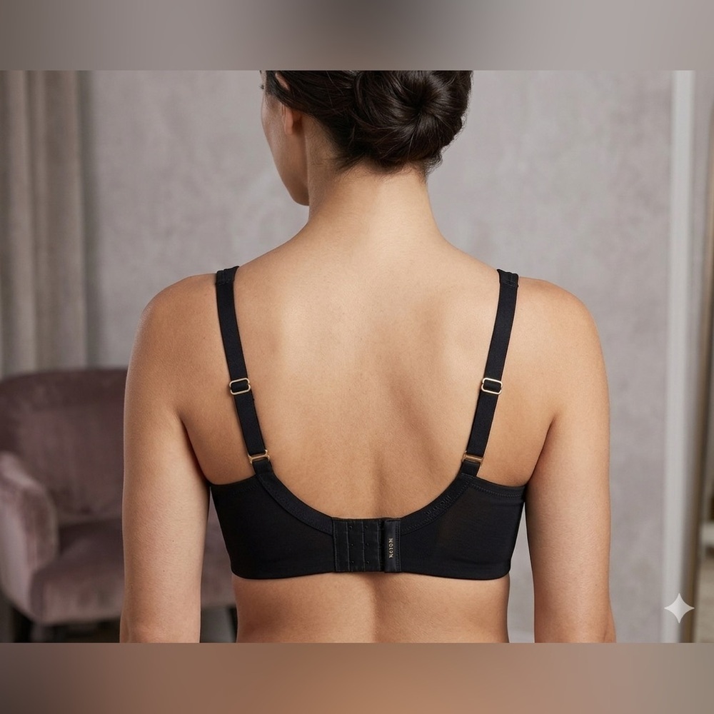 Natori Underwire T-Shirt Bra Woman’s Full Coverage support 36 G Black - Picture 2 of 8
